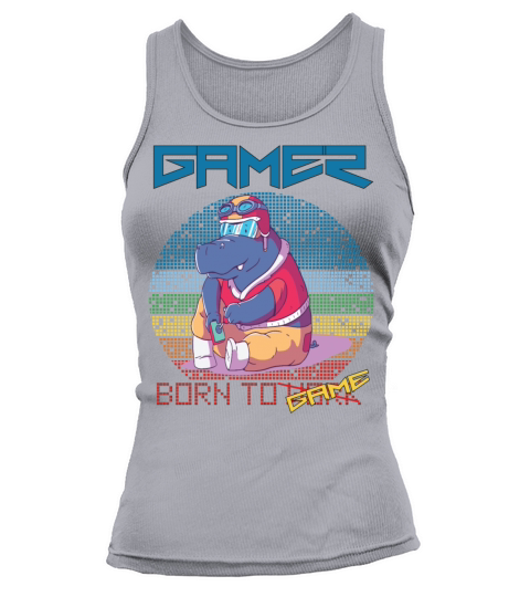 Video Games Funny Gamer Born To Gaming Retro Game Tank top Woman
