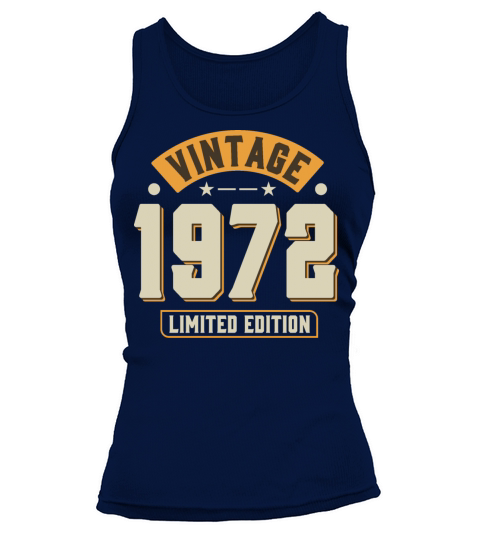 Vintage 1972 50th Birthday Fiftieth Gift Tank top Woman
