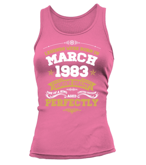 Vintage Aged To Perfection March 1983 Tank top Woman
