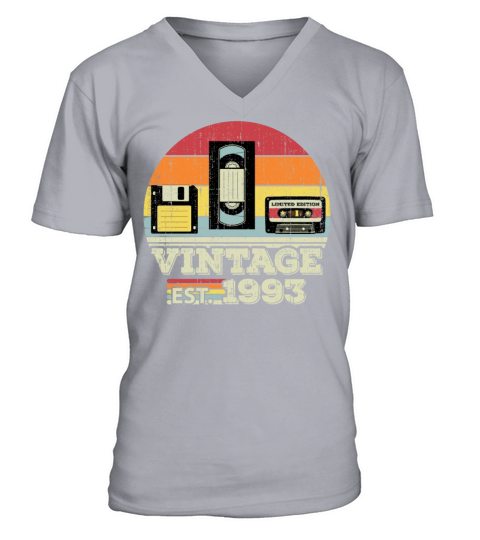 30 Year Old Vintage 1993 30th Birthday Gift V-Neck T-shirt