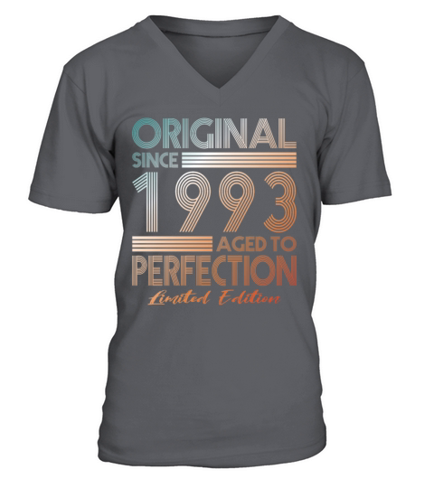 30th birthday vintage 1993 original since 1993 V-Neck T-shirt