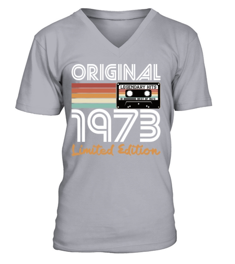 50th birthday vintage 1973 original 1973 V-Neck T-shirt