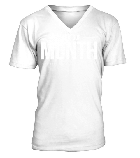 B L M Vintage Quote Womens History Month V-Neck T-shirt