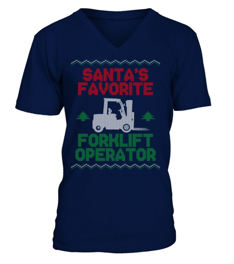 Certified Forklift Truck Operator V-Neck T-shirt