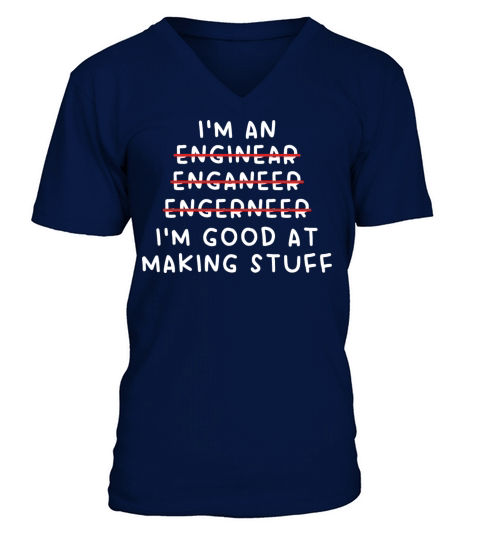 Funny Electrical Engineer Design Cool Engineering V-Neck T-shirt