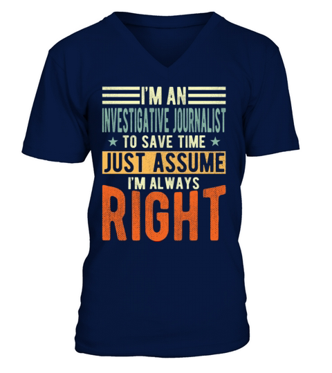 Investigative Journalist V-Neck T-shirt