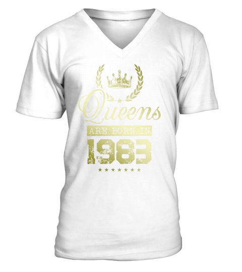 Queens born in 1983 V-Neck T-shirt