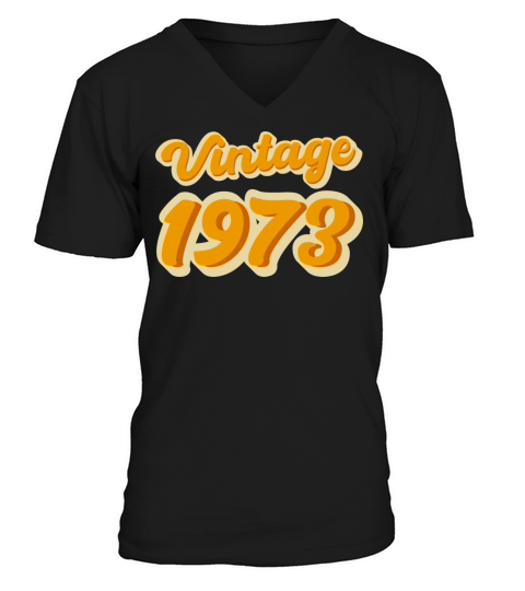 Retro Vintage 1973 V-Neck T-shirt