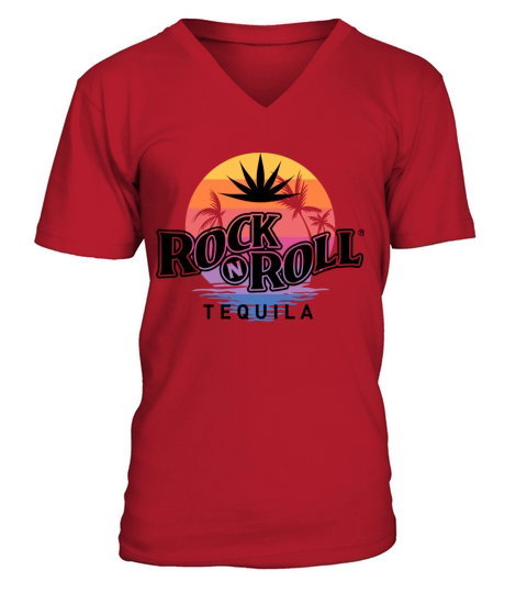 Rock N Roll Tequila Third Collection V-Neck T-shirt