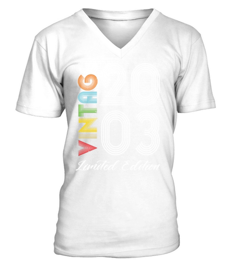 Vintage 2003 Vintage Birthday Retro Vintage V-Neck T-shirt