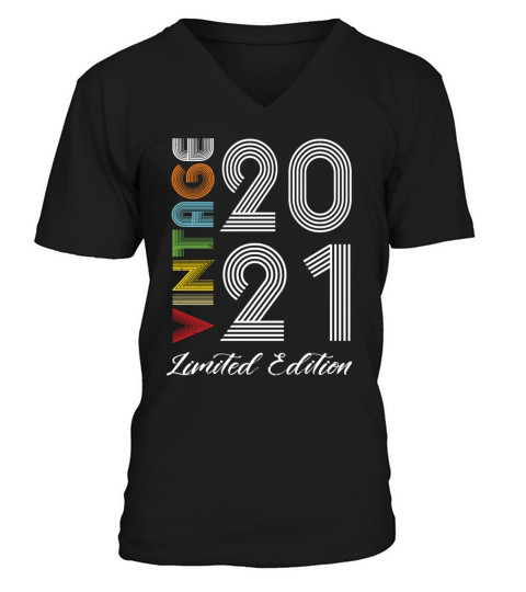 Vintage 2021 Vintage Birthday Retro Vintage V-Neck T-shirt