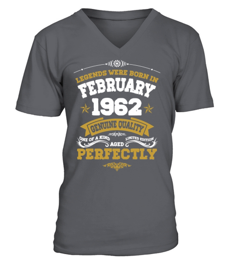 Vintage Aged To Perfection Ferbuary 1962 V-Neck T-shirt