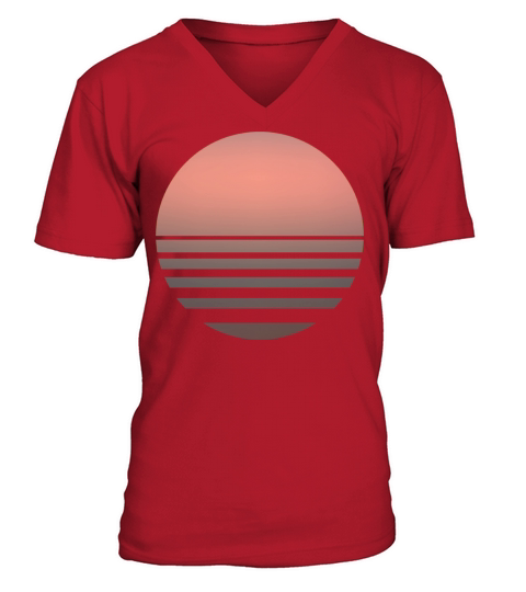 Vintage sunset V-Neck T-shirt