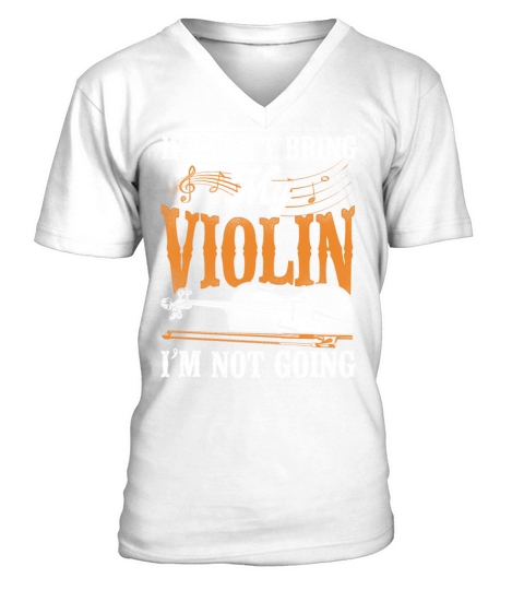 Violin Violinist Vintage If I V-Neck T-shirt