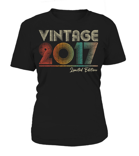 6 Year Old Vintage 2017 6th Birthday Gift Women's T-Shirt