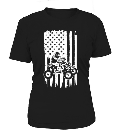 all terrain vehicles vintage america flag art Women's T-Shirt