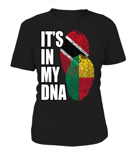 Beninese And Trinidad Tobago Mix Heritage DNA Flag Women's T-Shirt