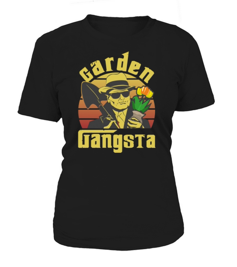 Garden Gangsta Funny Gardening Pun Vintage Gardene Women's T-Shirt