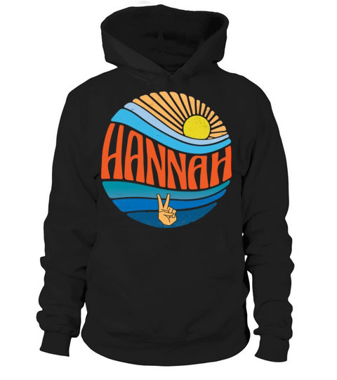 Hannah Shirt Vintage Sunset Hannah Groovy Tie Dye Hoodie Unisex