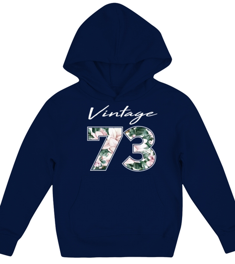 1973 Vintage born in Retro age Birthday gift idea Kids Hoodie
