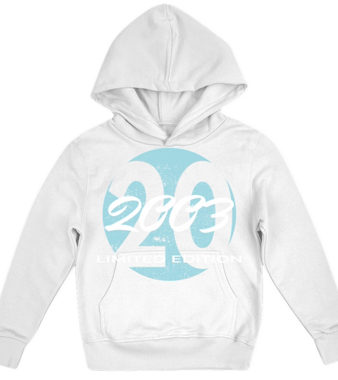 20th birthday men women 20 years 2003 vintage Kids Hoodie