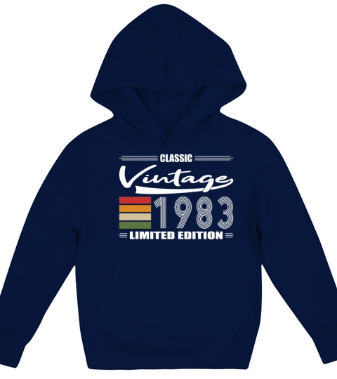 40th birthday classic 1983 vintage 1983 Kids Hoodie