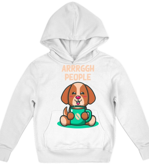 Arrrggh People Introvert Sayings Antisocial Quotes Kids Hoodie