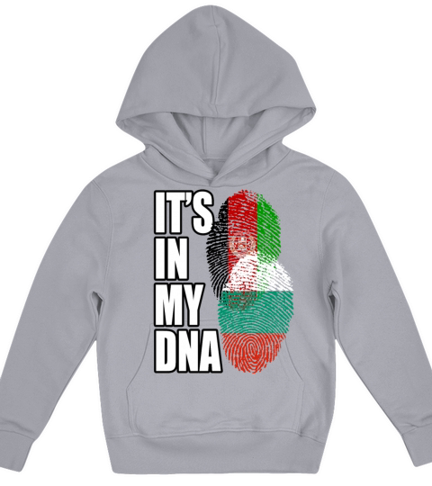 Bulgarian And Afghanistan Mix Heritage DNA Flag Kids Hoodie