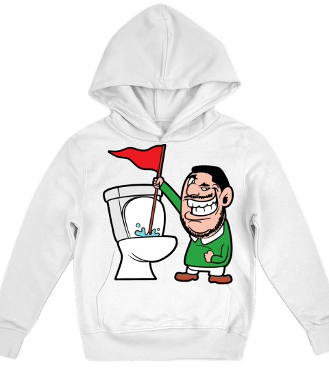 Golf Toilet Player Golfer Sports Game Kids Hoodie