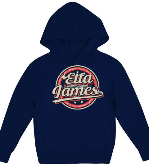 Graphic Aesthetic Etta Proud Name Circle Vintage Kids Hoodie