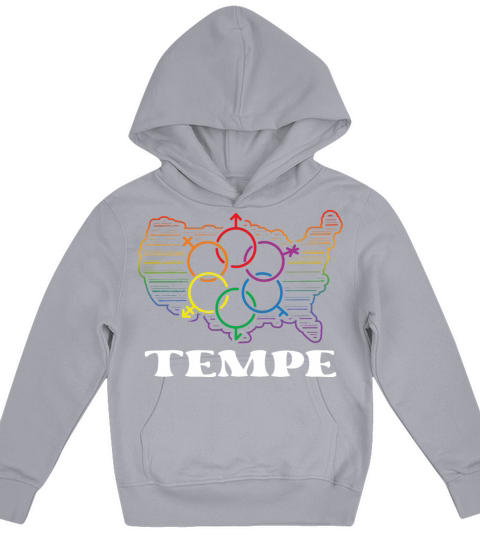 Tempe Pride Month Pride Flag LGBT Community LGBTQ Kids Hoodie