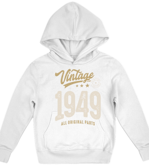 Vintage 1949 - 73rd Birthday Retro Classic Kids Hoodie
