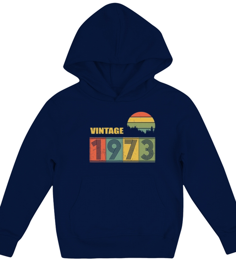 Vintage Since 1973 46th Years T-Shirt Gifts Kids Hoodie