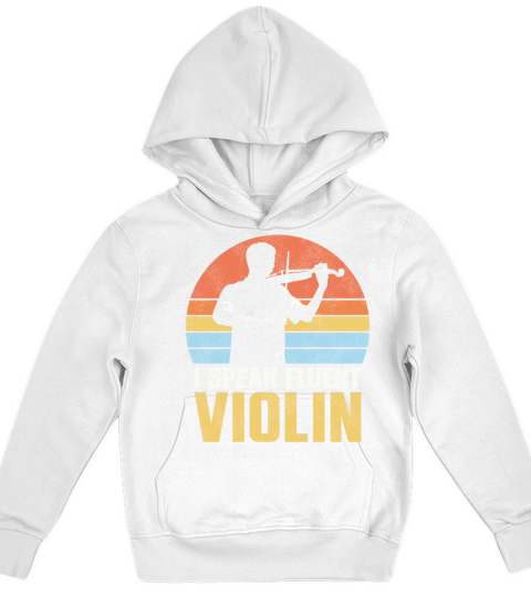 Violin Violinist Retro Vintage I Kids Hoodie