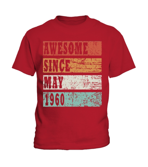 1960 vintage born in May gift Kids T-Shirt