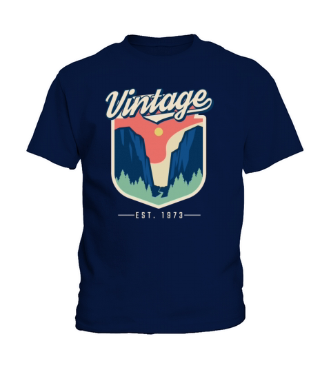 1973 Vintage born in Retro age Birthday gift idea Kids T-Shirt