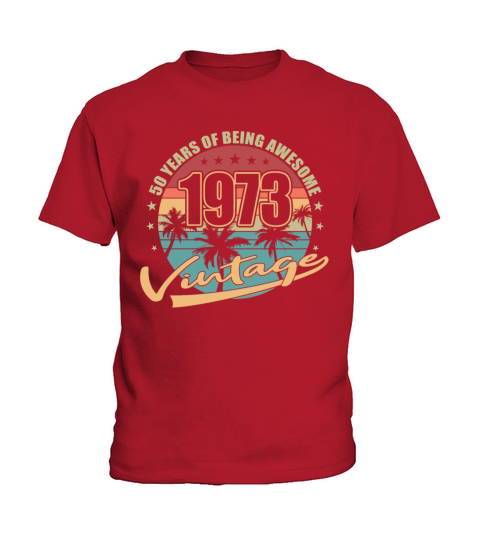 50th birthday vintage 1973 50 years Kids T-Shirt