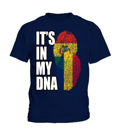 Chadian And Bolivian Mix Heritage DNA Flag Kids T-Shirt