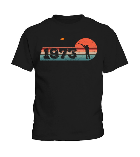 Clay Skeet pigeon shooting Vintage 1973 birthday Kids T-Shirt