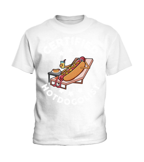 Cool Hot Dog Design For Men Women Boys Sausage Hot Kids T-Shirt