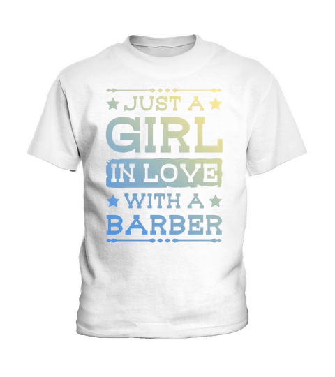 Girl in love with a Barber Kids T-Shirt