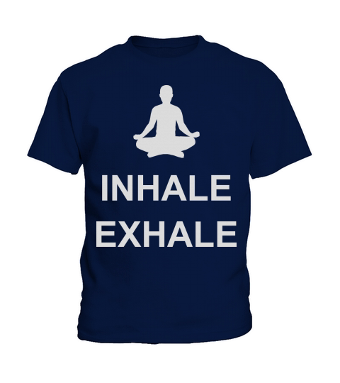 inhale exhale yoga quote Kids T-Shirt