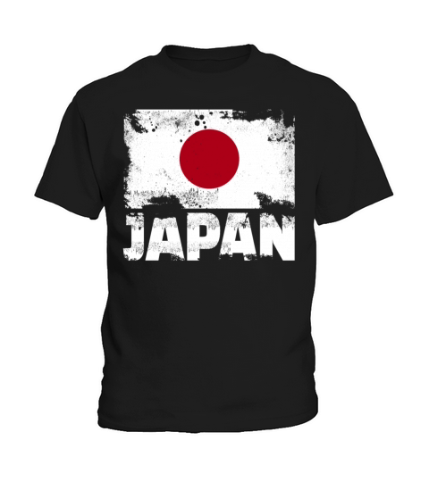 Japan Flag Vintage Distressed Japanese Grunge Trav Kids T-Shirt