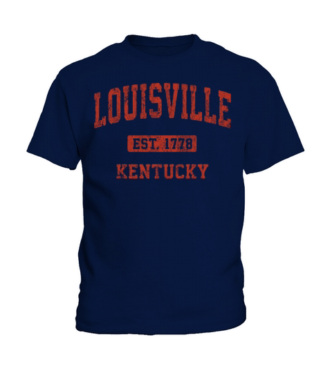 Louisville Kentucky Ky Vintage Athletic Sports Des Kids T-Shirt