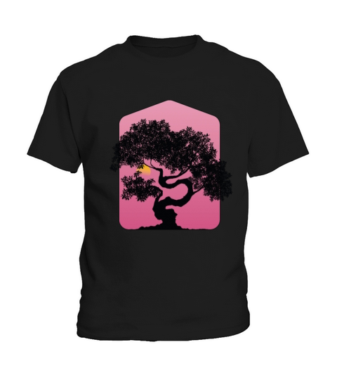 Pink Landscape Bonsai Kids T-Shirt