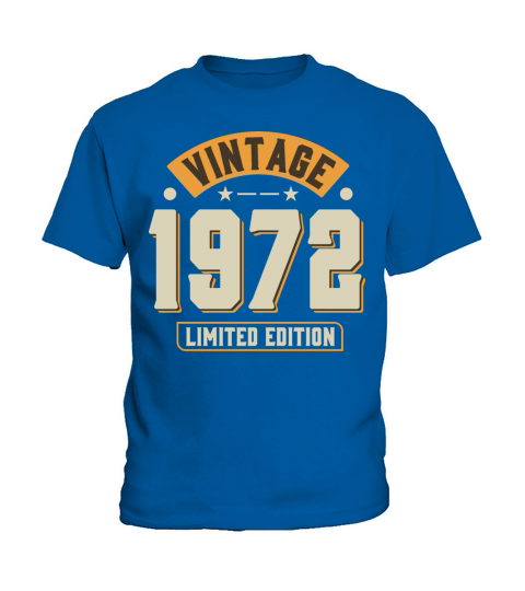 Vintage 1972 50th Birthday Fiftieth Gift Kids T-Shirt