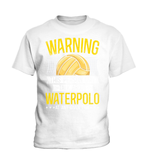 Water Polo Vintage Warning This Kids T-Shirt