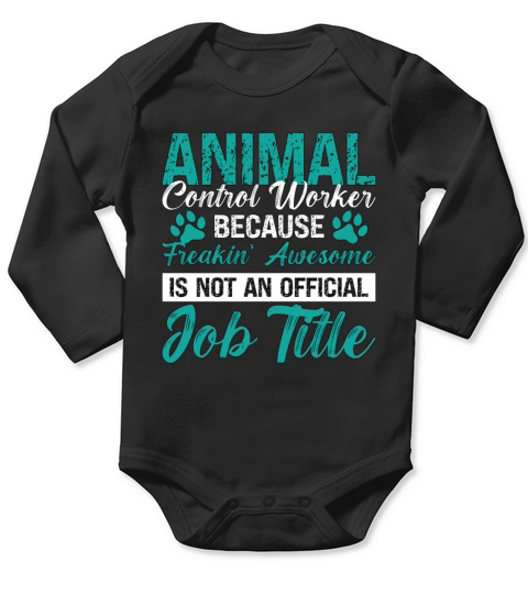 Animal Officer Animal Control Worker Loves Rescue Long Sleeve Baby One-Piece