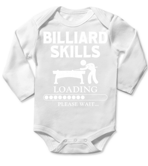 Billiards Pool Player Ball Vintage Long Sleeve Baby One-Piece