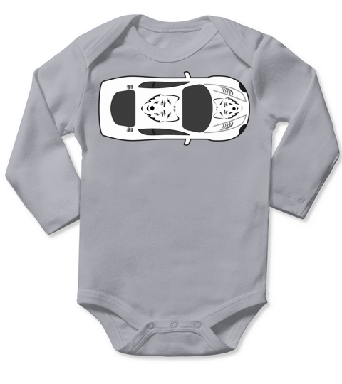 dragster racer automotive car automobil rennwagen6 Long Sleeve Baby One-Piece